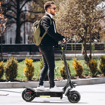 Electric Scooter with Seat, 5600W Motor 60V27AH Battery Up to 50 MPH & 50 Miles Range, Foldable Electric Scooter Adults with Hydraulic Braking System, 5A Fast Charger and Vacuum Tires