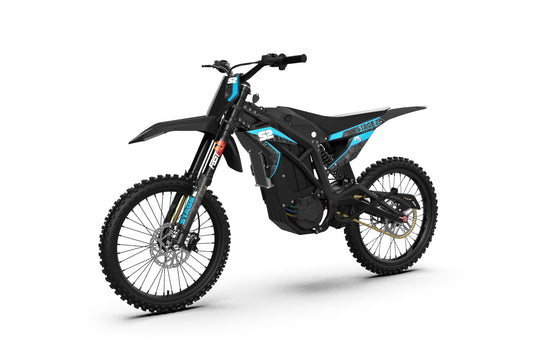 Stage2, M1 Electric Dirt Bike E Moto, 6000W (Peak) Brushless Motor, UL 2272 Compliant 60V Lithium Battery and Electrical System, Up to 47 MPH, 3 Speed High Output Controller, 40+ Mile Range